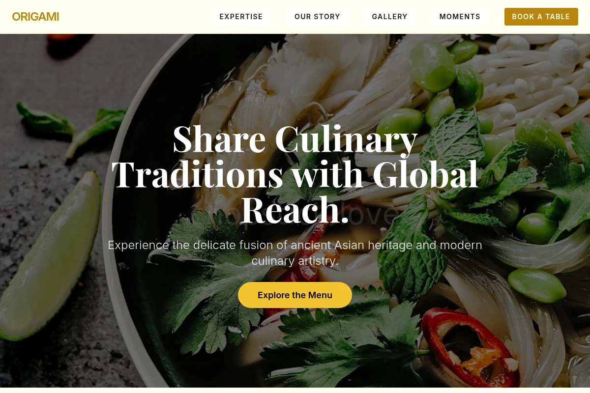 Origami Asian Fusion Food