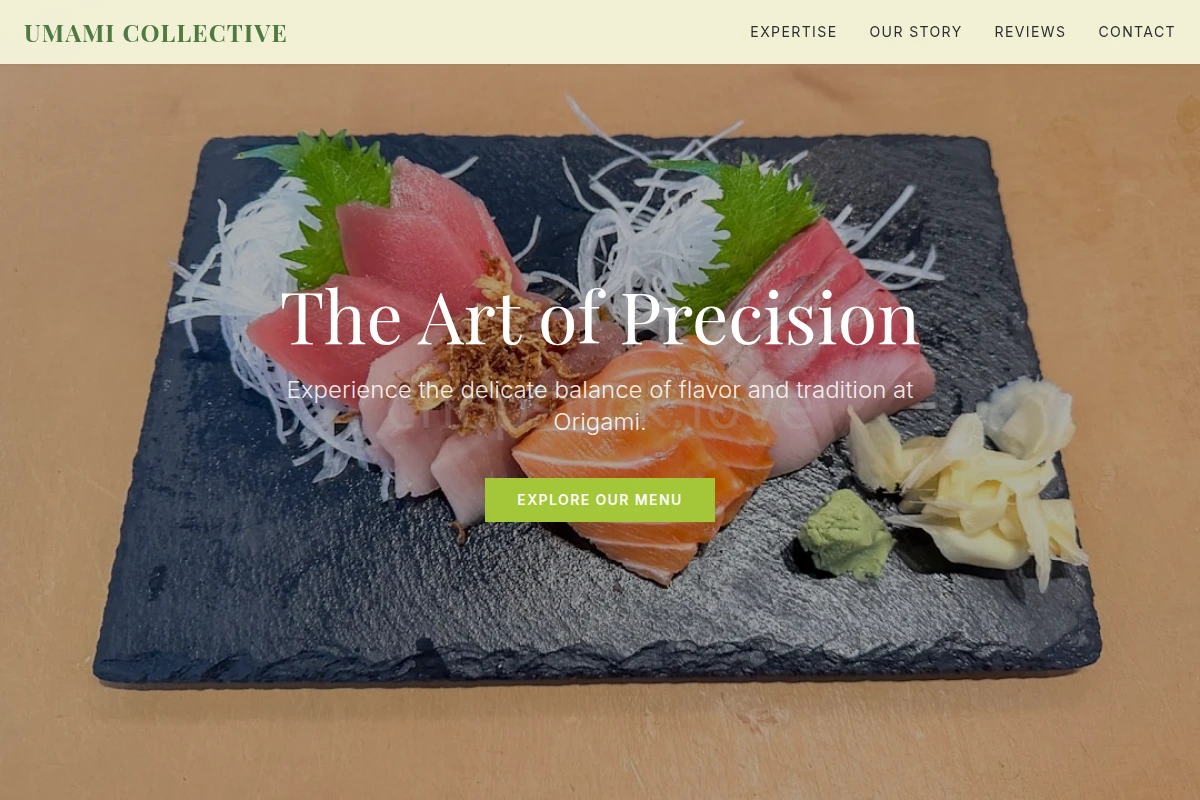 Origami Japanese Food